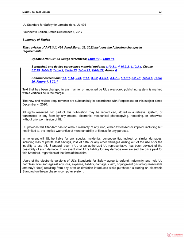 UL 496 PDF UL 496 PDF
